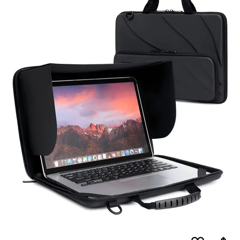 Black Laptop Sun Shade Case